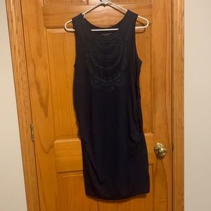 Navy Maternity Dress